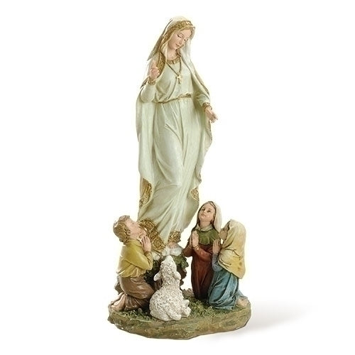 12" Our Lady of Fatima Statue with Children