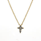 Mini CZ Cross Necklace