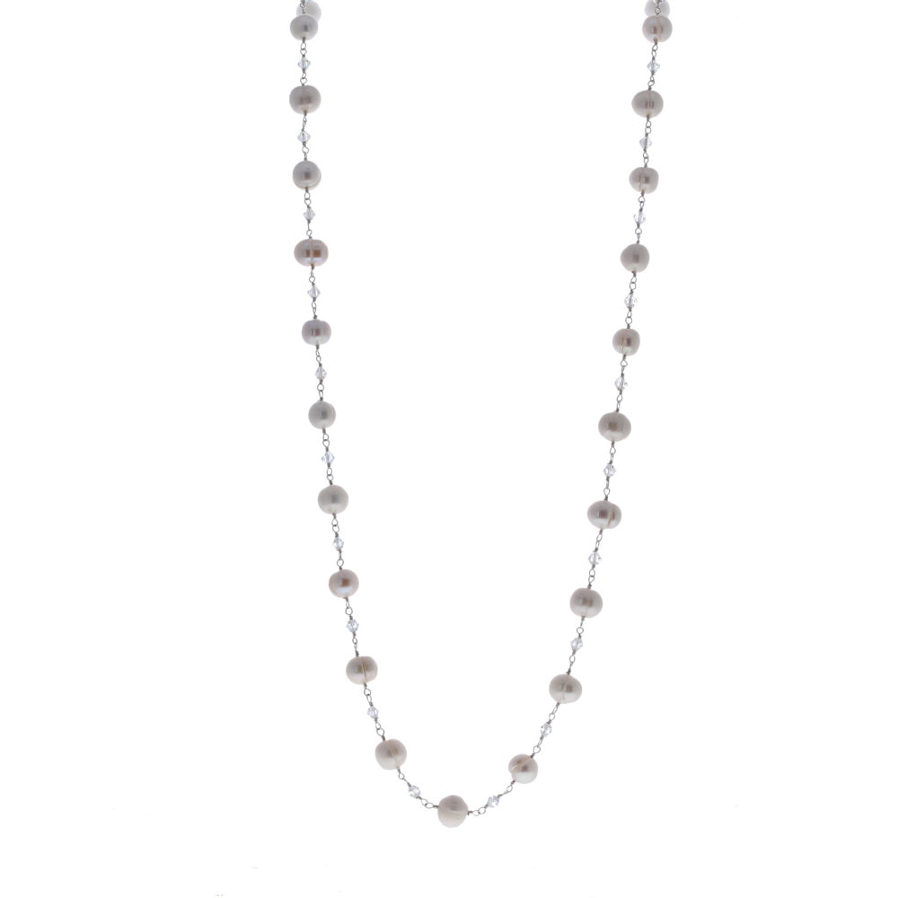 Sterling Silver and Freshwater Pearl Necklace