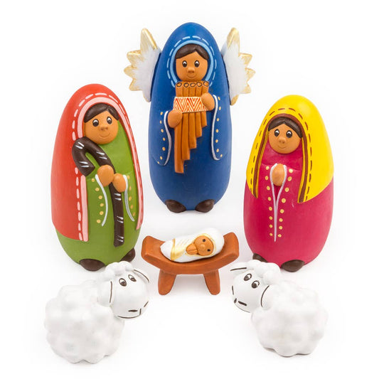 6 PC Musical Angel Nativity