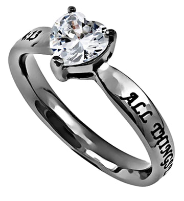 WOMEN'S CZ HEART RING