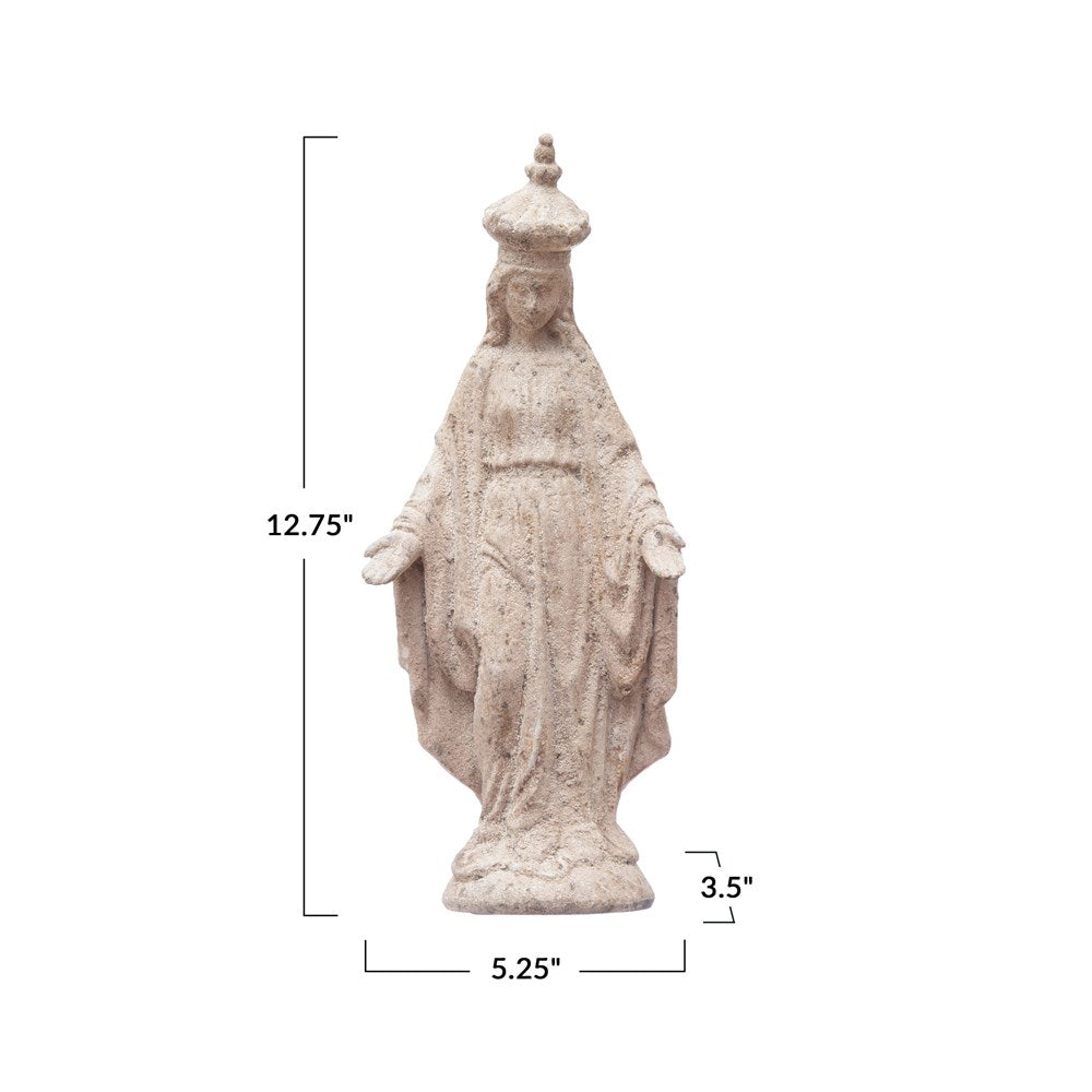Distressed Virgin Mary Statue