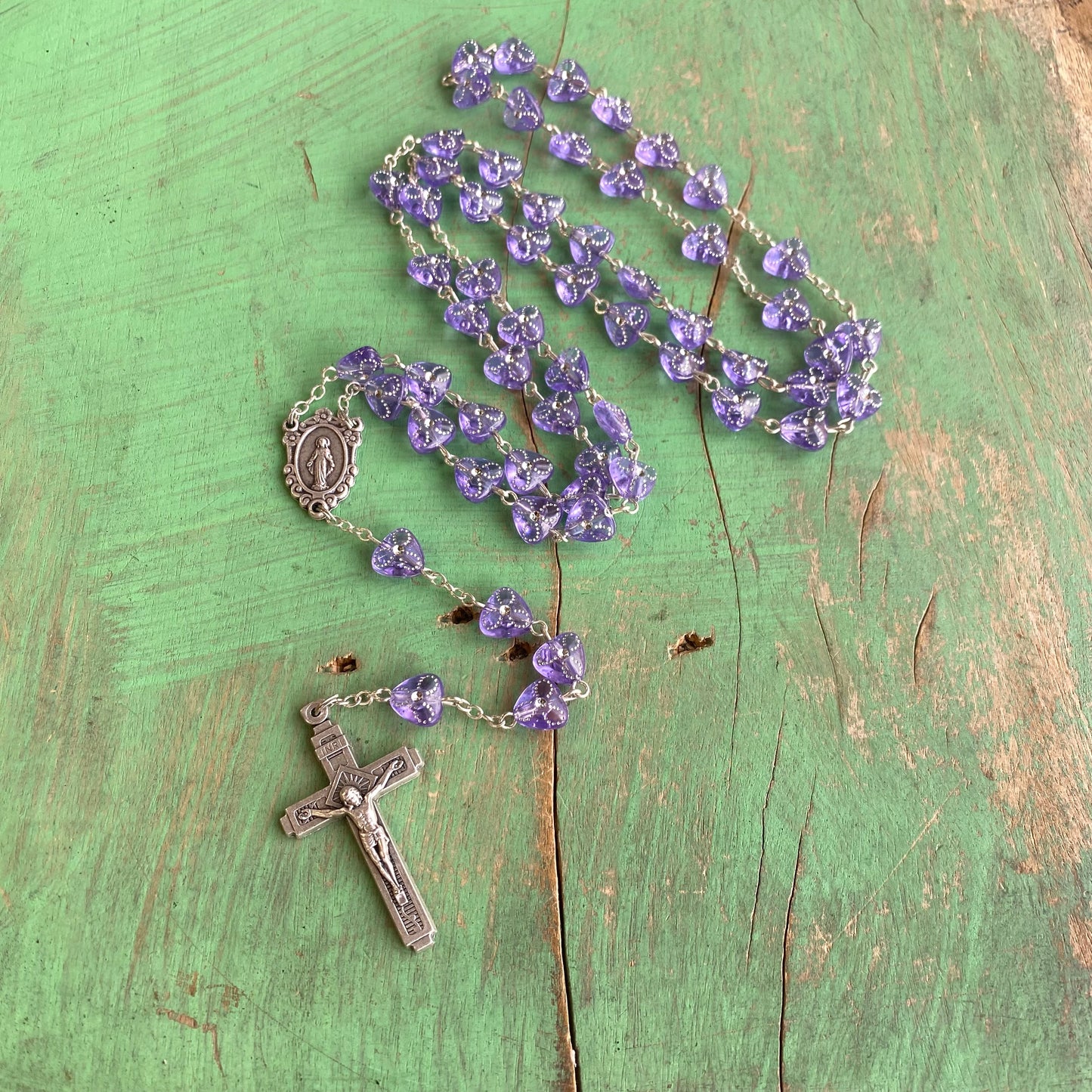 Heart Bead Rosary