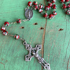 Cloisonne Floral 8MM Rosary