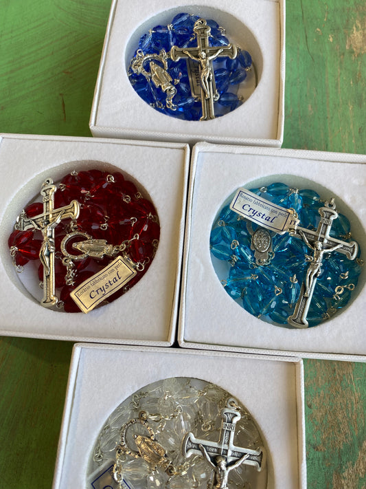 Boxed Crystal Rosaries