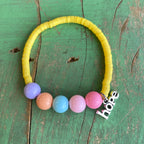 Hope Pastel Bubble Bead Bracelet