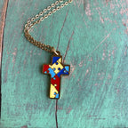 Autism Cross Necklace
