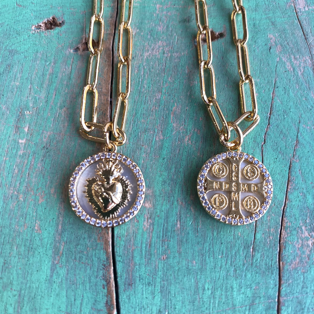 Protection Paperclip Chain Necklace
