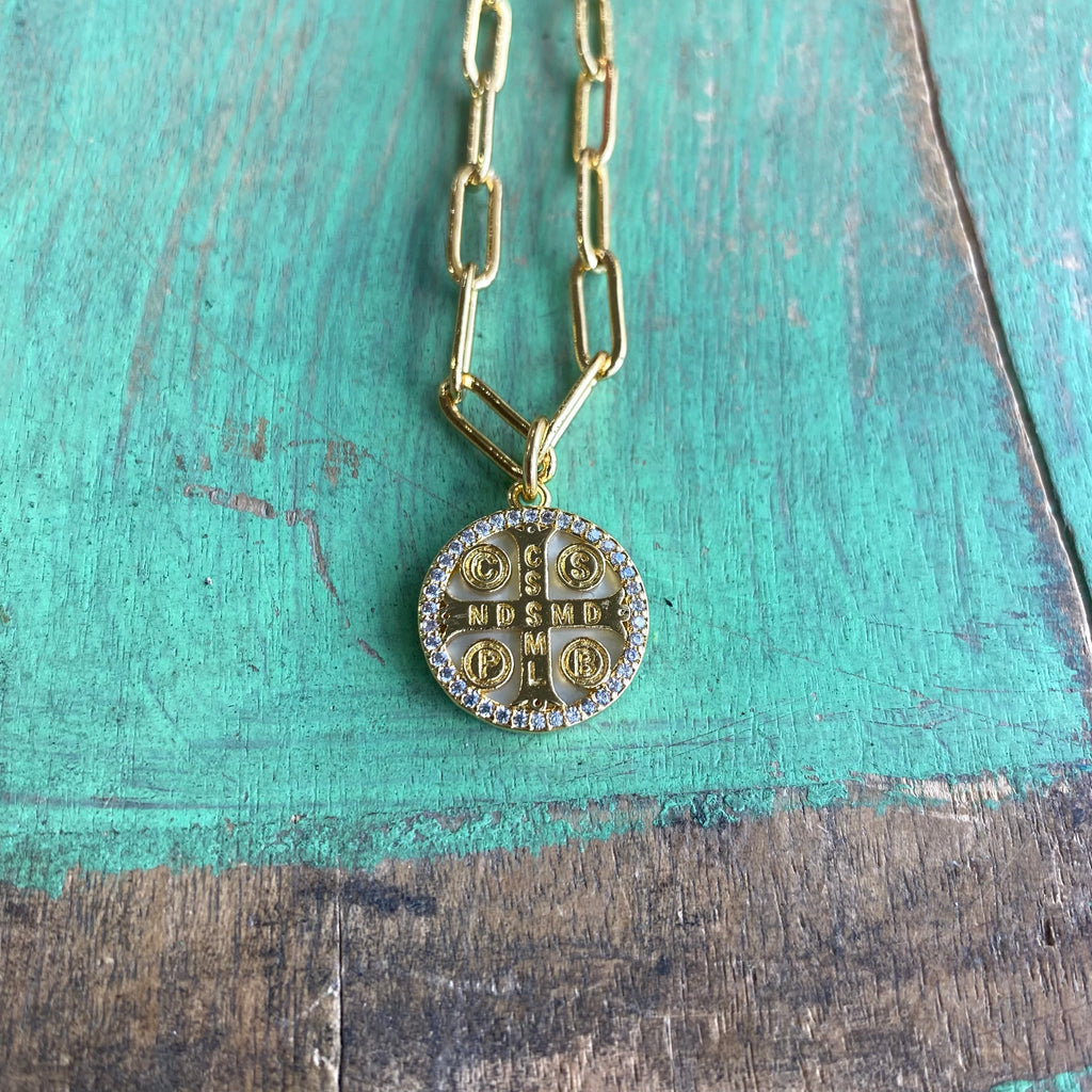 Protection Paperclip Chain Necklace