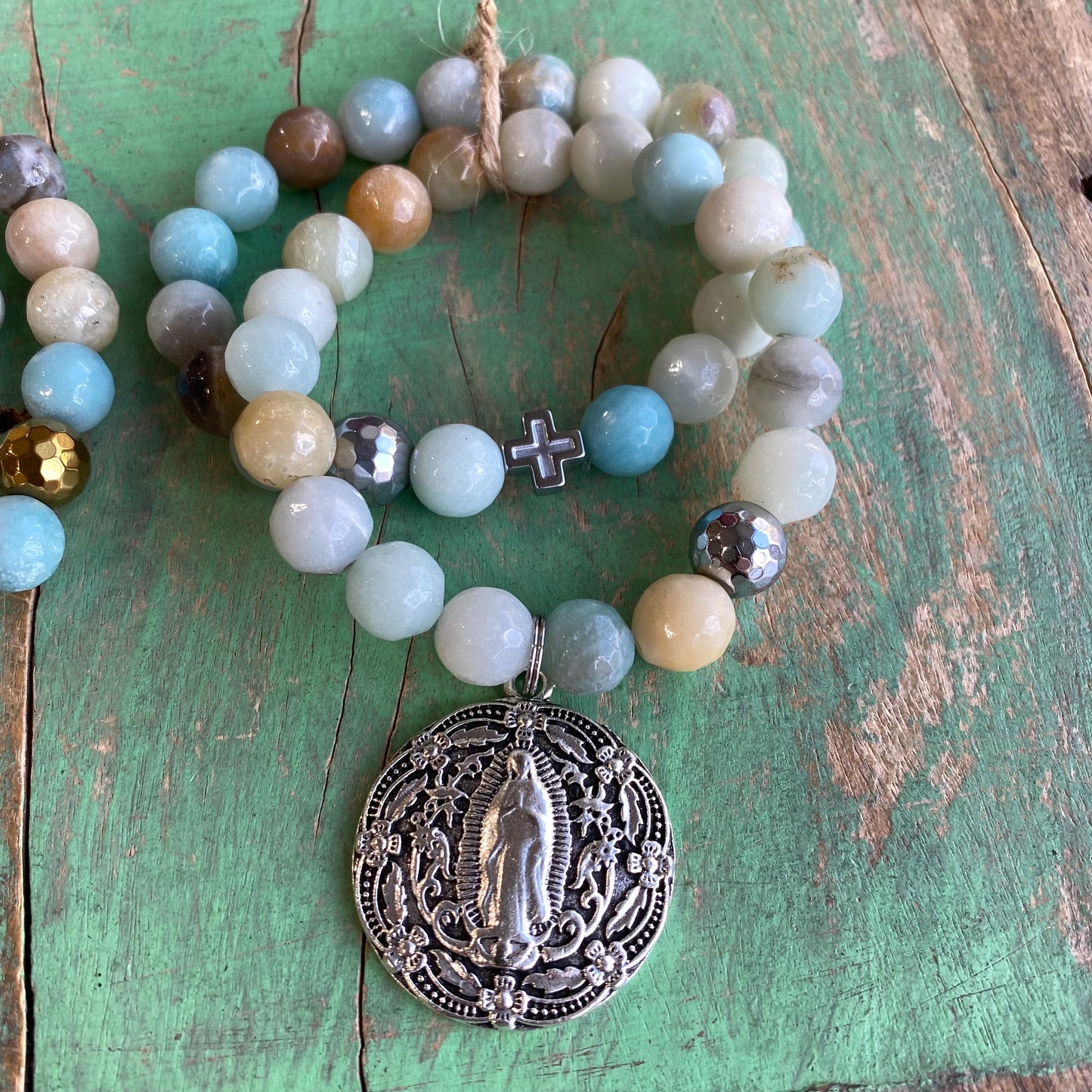 Amazonite Faith Stack