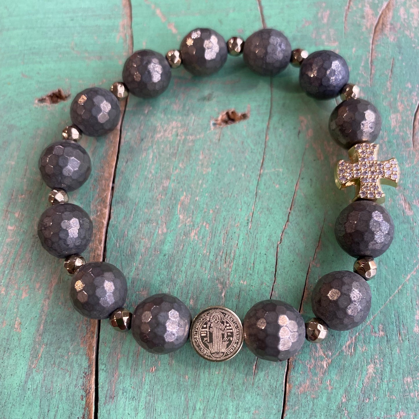 Natural Stone Rosary Bracelet