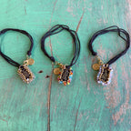 Small Crystal Cloth Scapular Bracelet