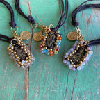 Small Crystal Cloth Scapular Bracelet