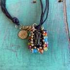 Small Crystal Cloth Scapular Bracelet
