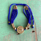 St Benedict Crystal Bead Layer Bracelet