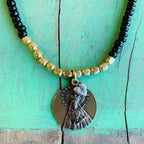 Two-toned Saint Necklace