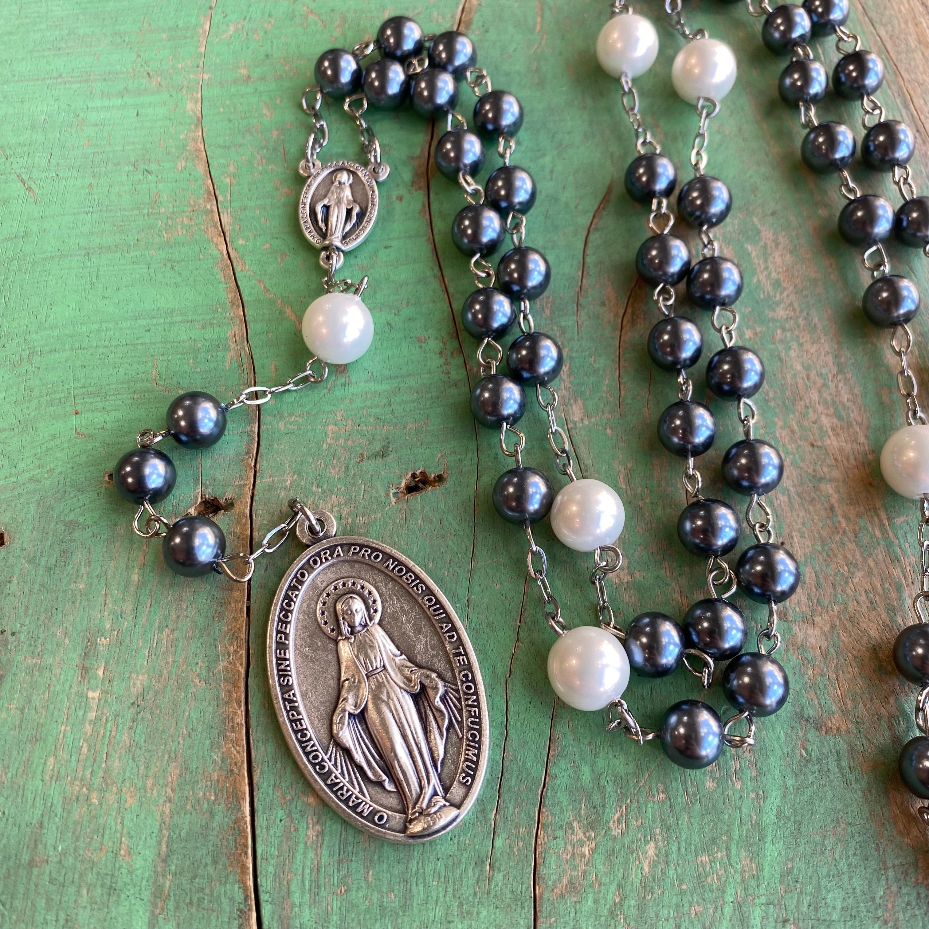 Miraculous Blue Chaplet Rosary
