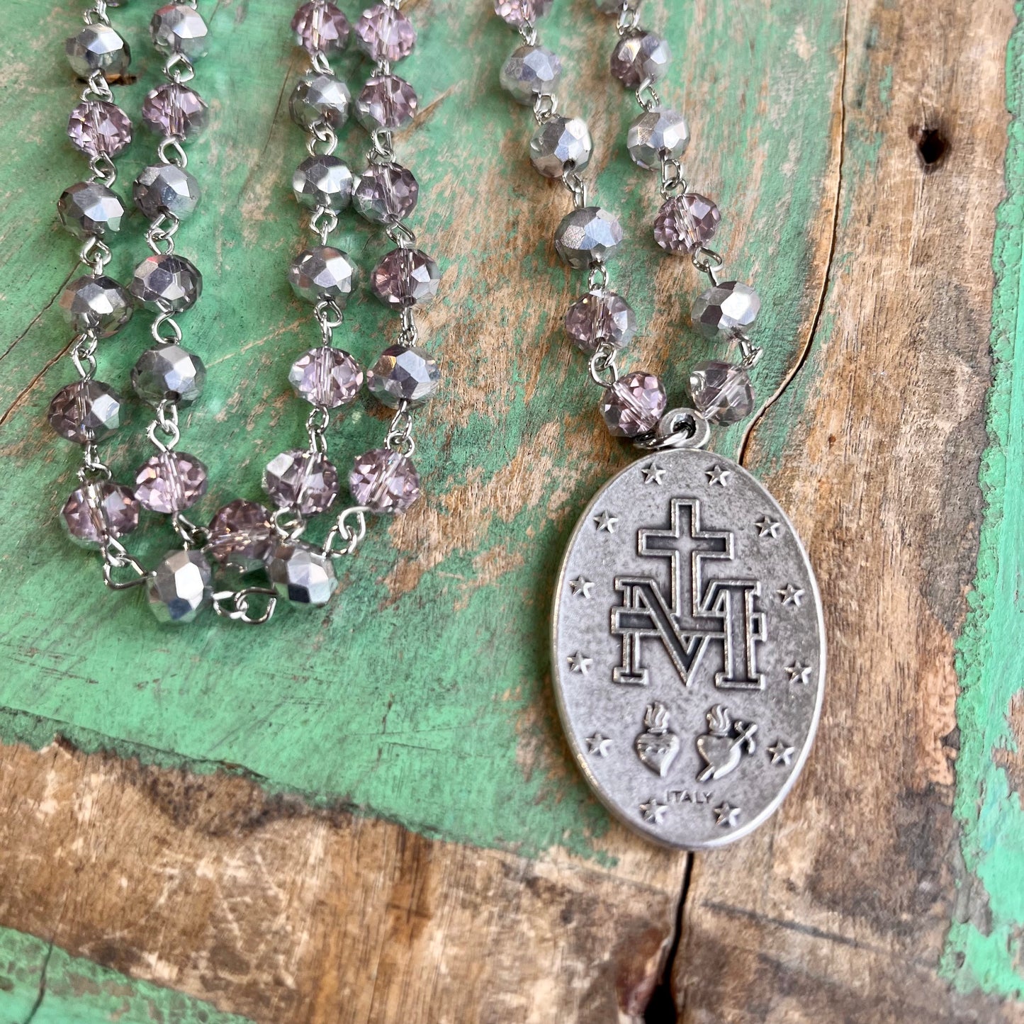 Iridescent Miraculous Medal Set