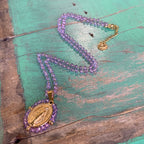 Crystal Miraculous Medal Necklace