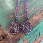 Crystal Miraculous Medal Necklace