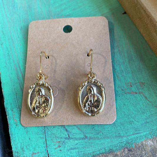OLG Gold Plated Antique Inspired Earrings