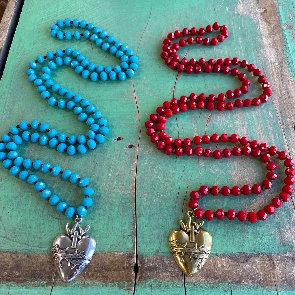 Long Crystal Faith Necklaces