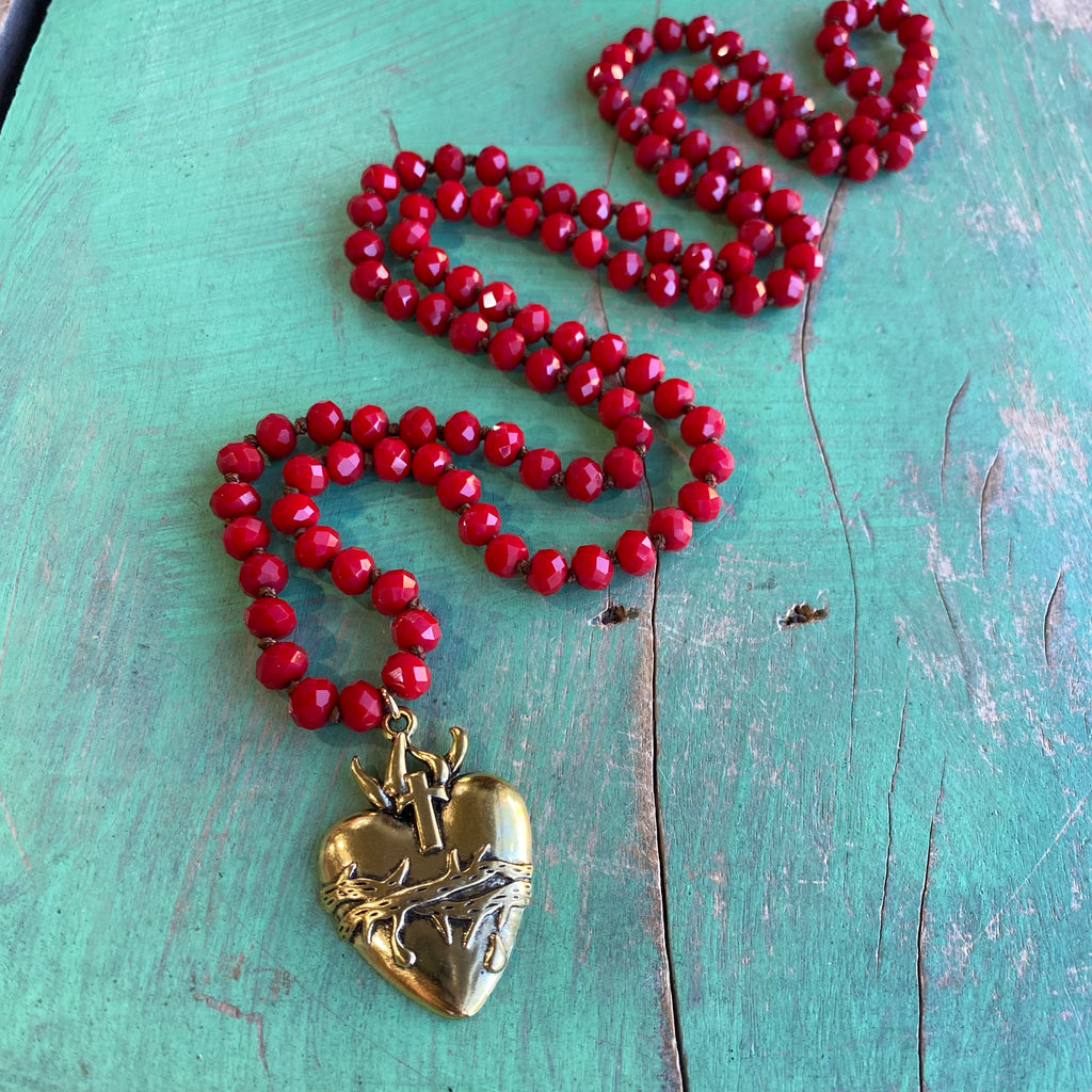 Long Crystal Faith Necklaces