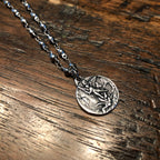Stainless Steel St Michael Ball Chain Necklace