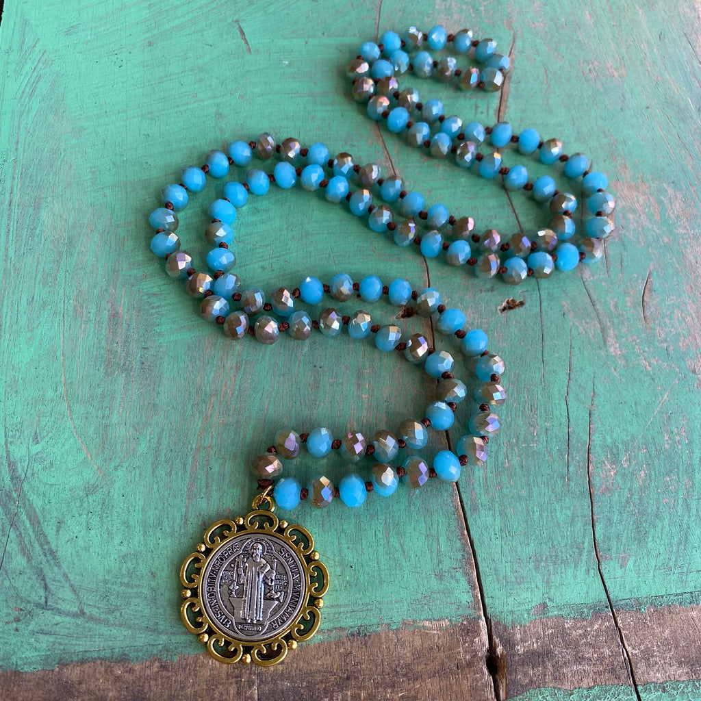 Long Crystal Faith Necklaces