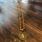 OLG Bronze and Aqua Crystal Drop