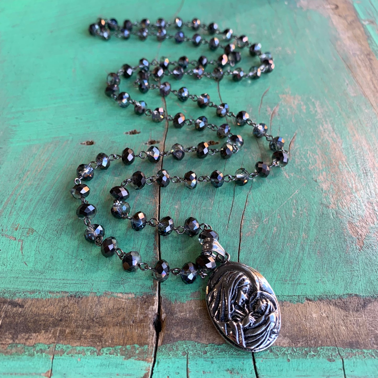 Most Holy Mother Necklace and Earring Set