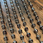 Miraculous Medal Deep Plum Necklace
