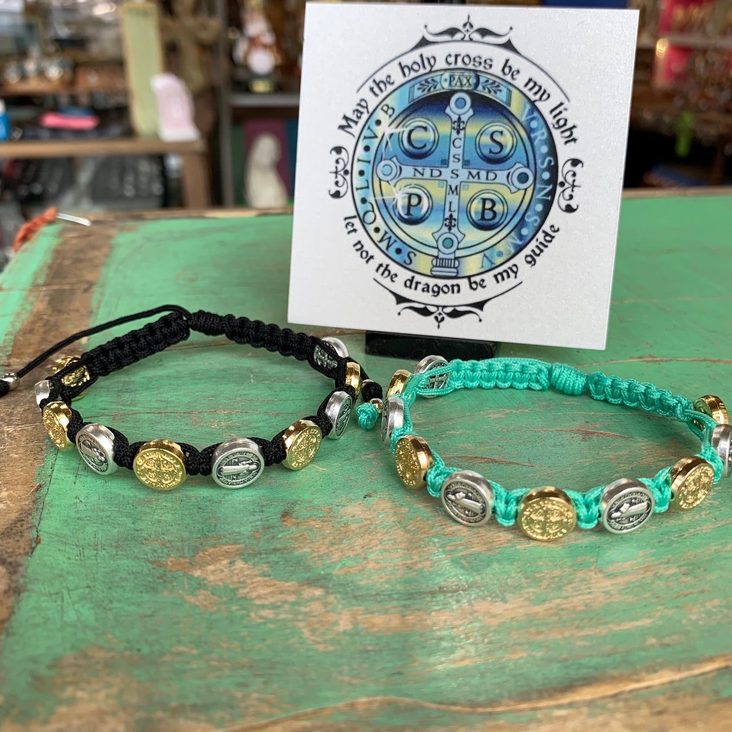 Two Toned St Benedict Protection Bracelet