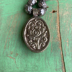 Guadalupe Grey Pearl Necklace and Earring Set