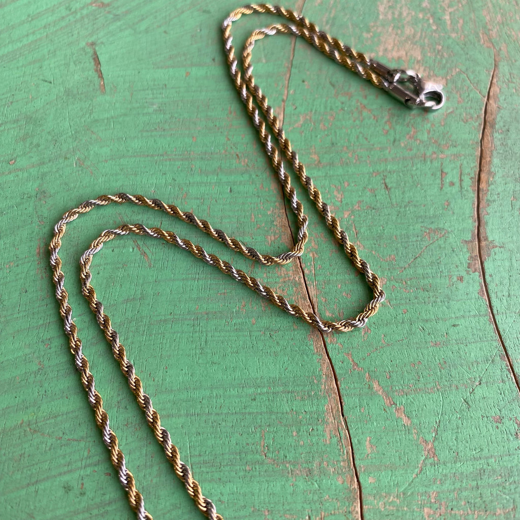 Two Tone Power of Prayer St Benedict Necklace