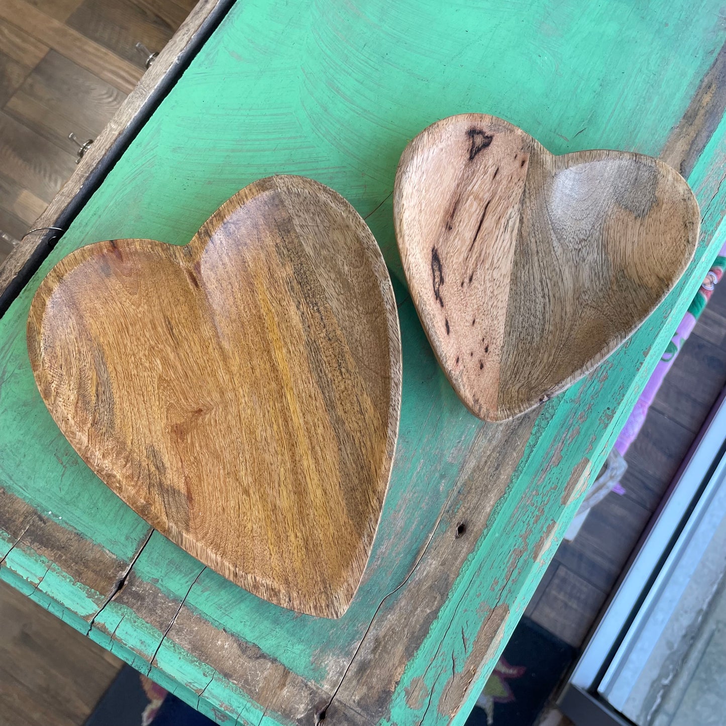 Mango Wood Heart Tray