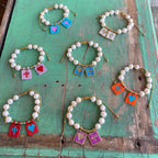 Freshwater Pearl Love and Honor Jesus Bracelet