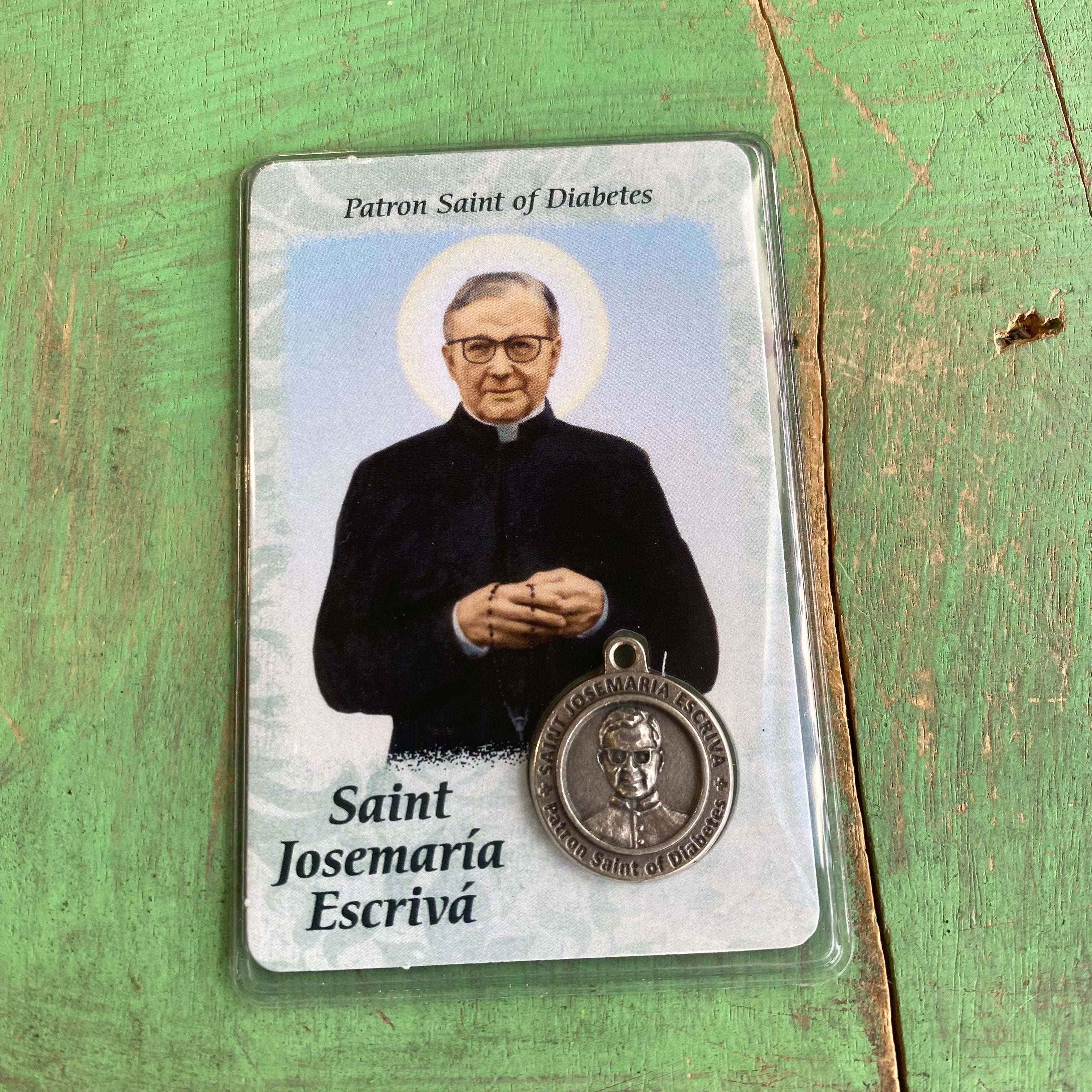 Healing Saints Prayer Cards with Medals