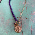 Purple OLG Paperclip Necklace