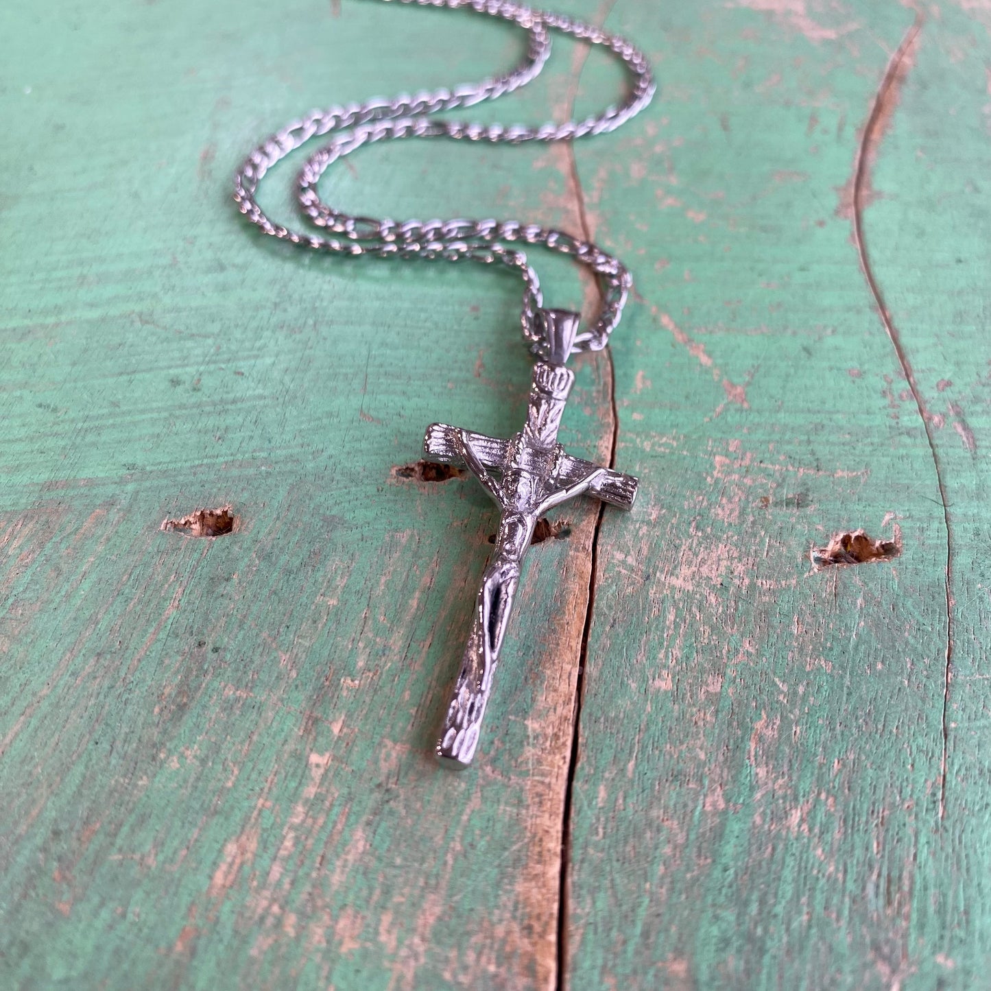 Daddy and Me Figaro Crucifix Chain