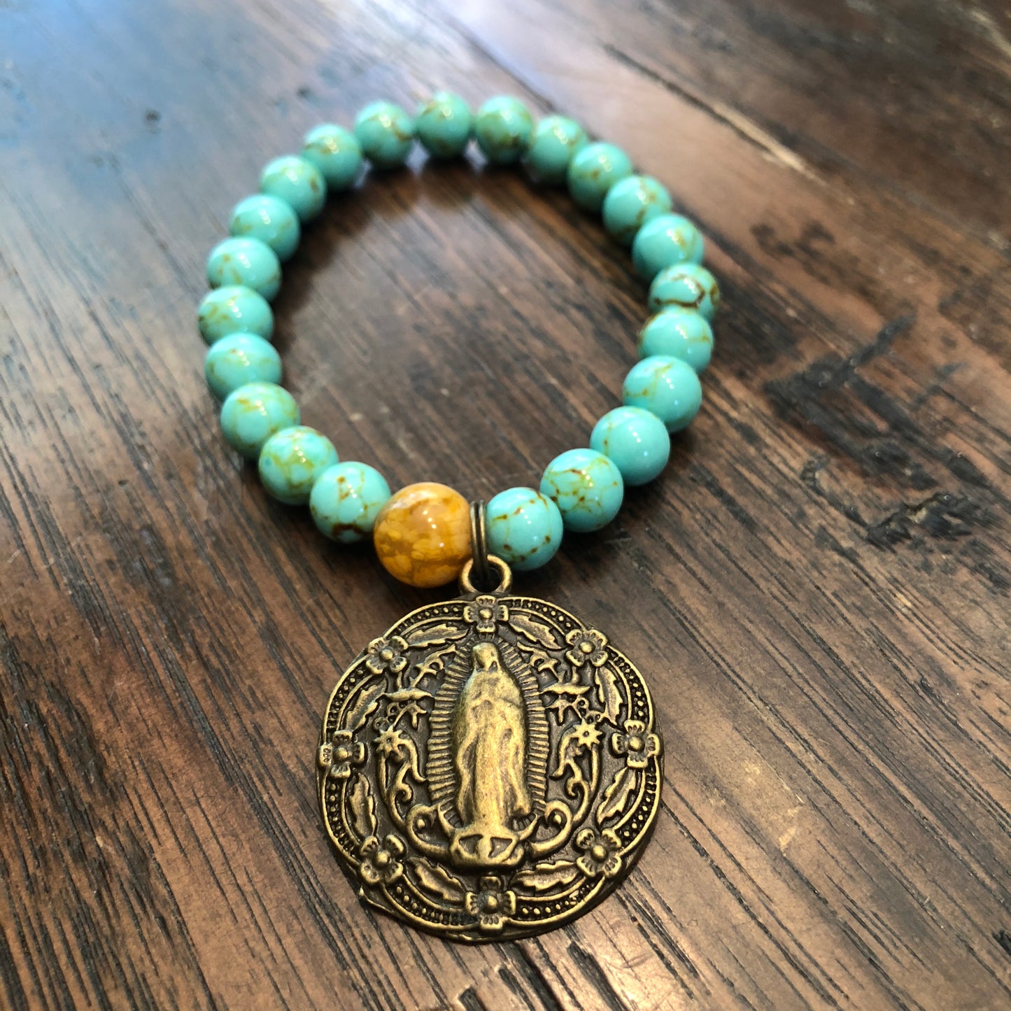 Turquoise & Bronze Bracelets