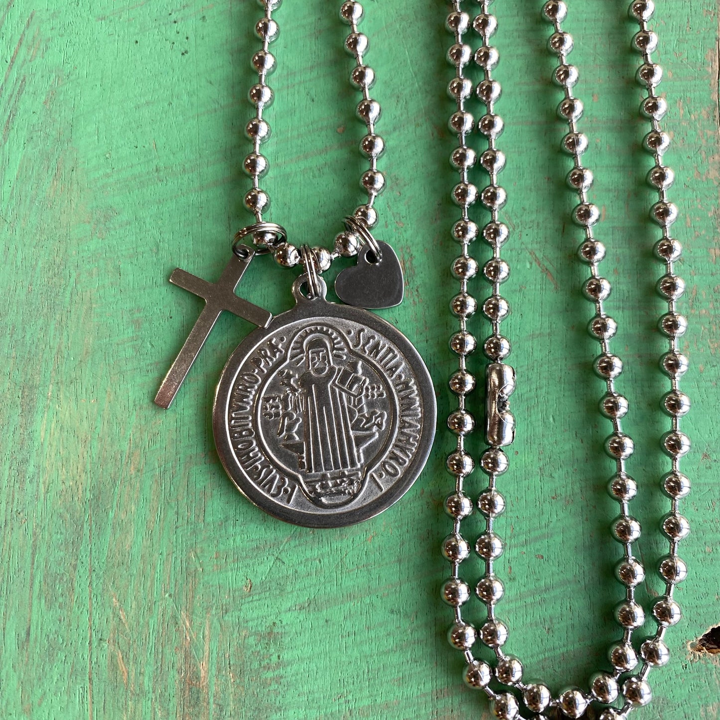 Protection Ball Chain Long Necklace