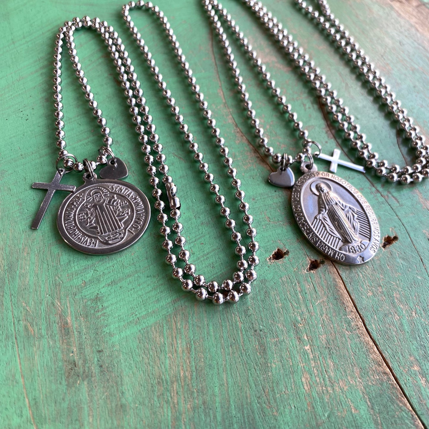 Protection Ball Chain Long Necklace
