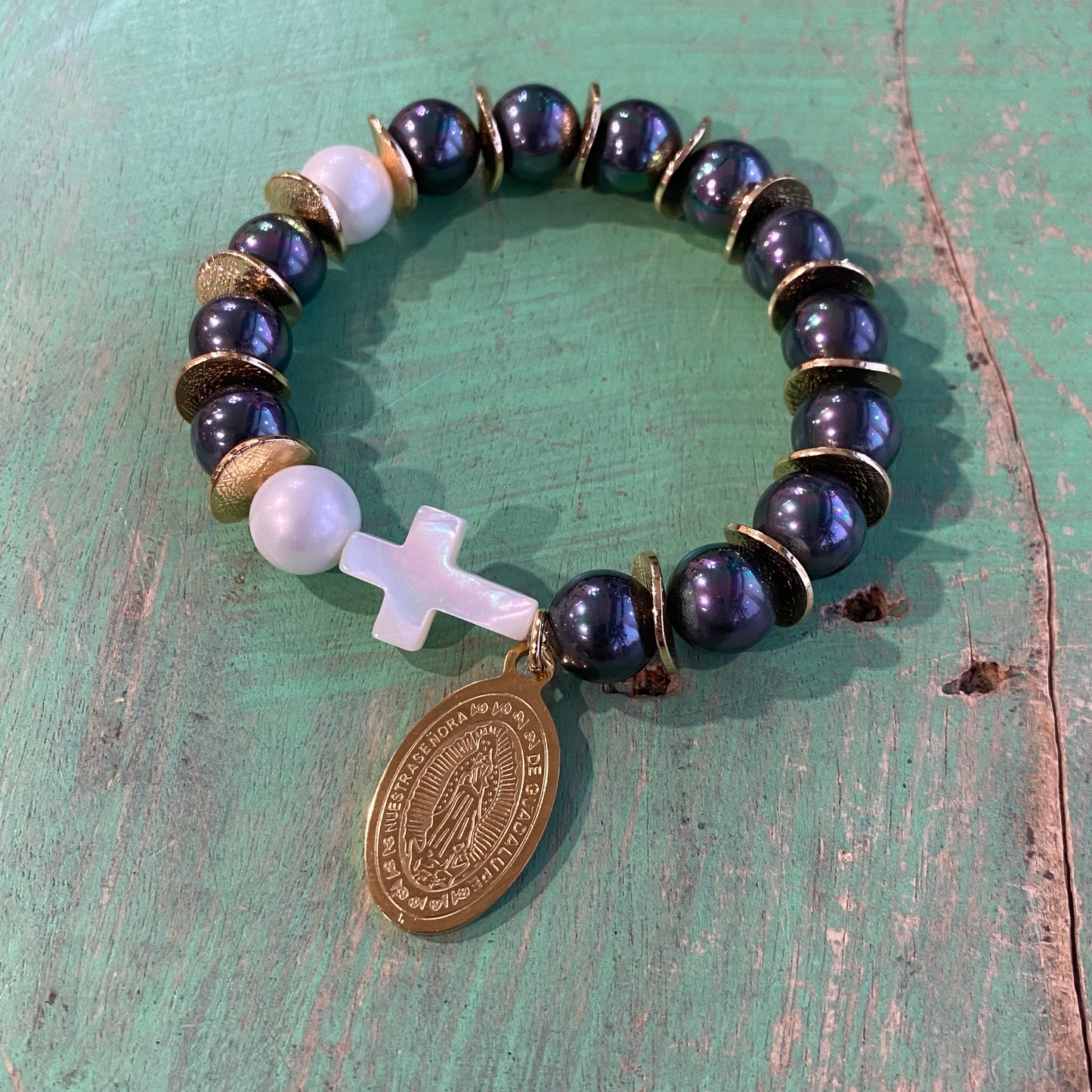 Mother of Pearl Rosary Bracelet