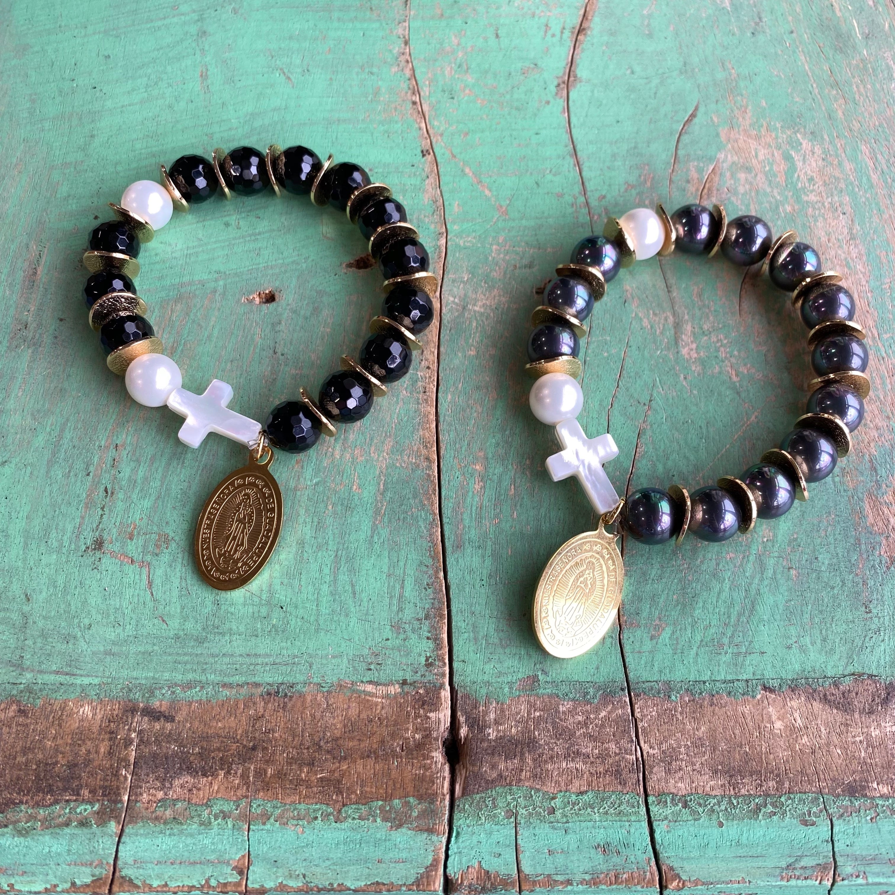 Mother of Pearl Rosary Bracelet