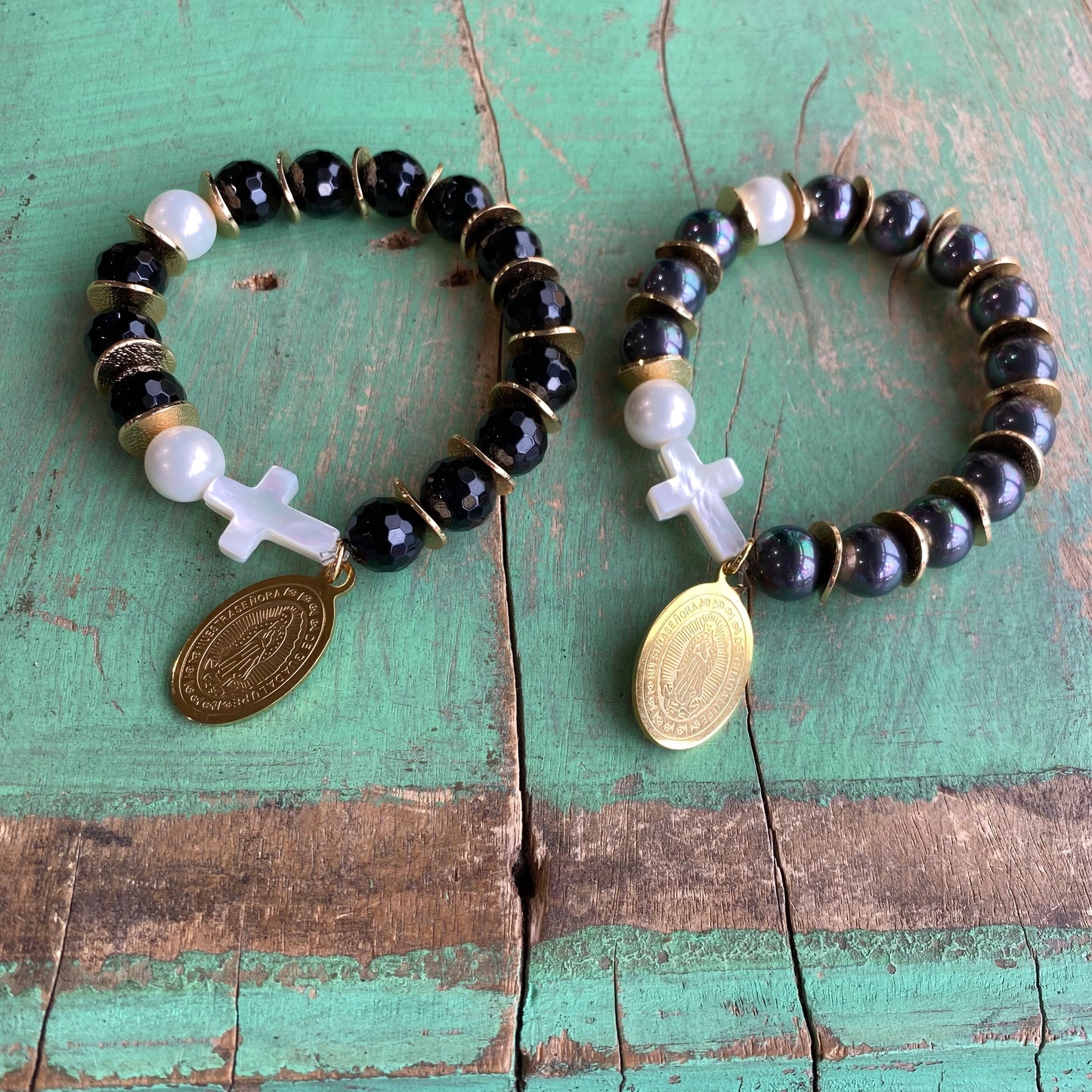 Mother of Pearl Rosary Bracelet