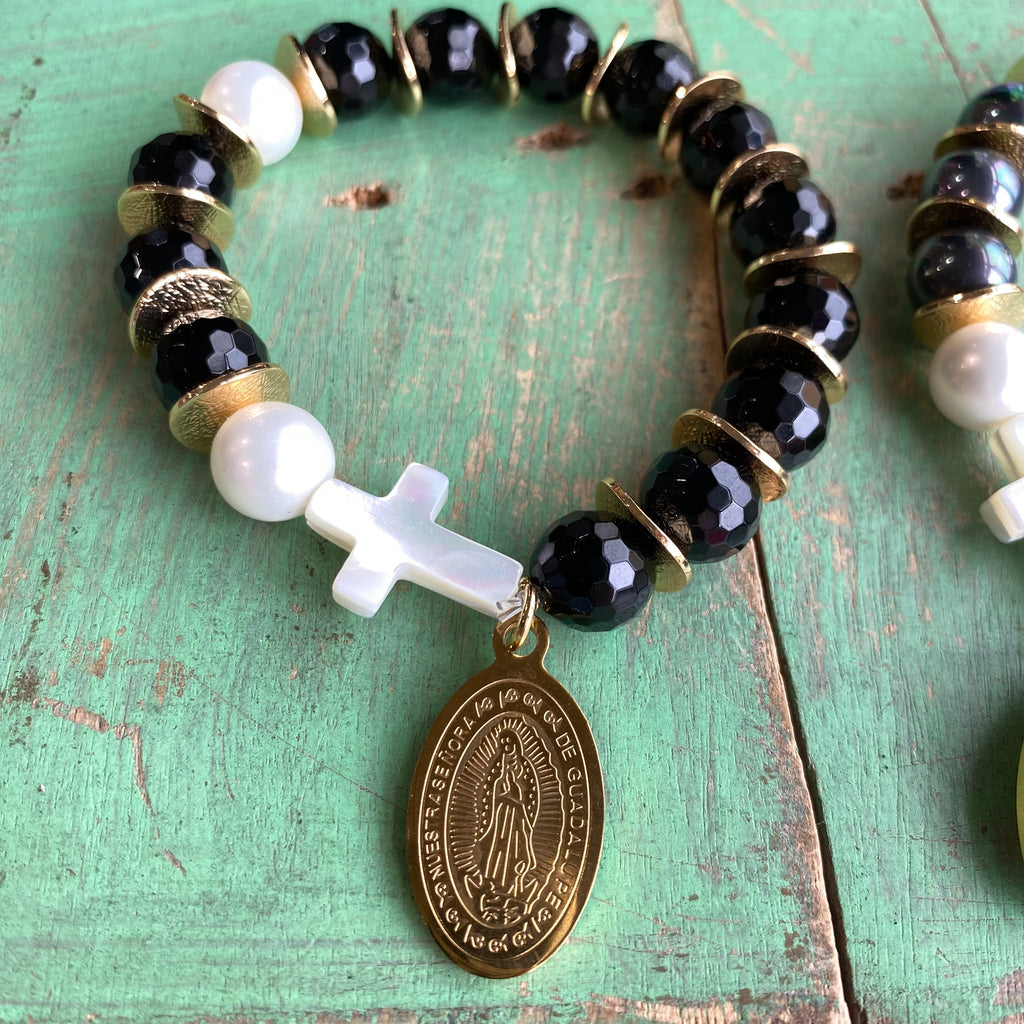Mother of Pearl Rosary Bracelet