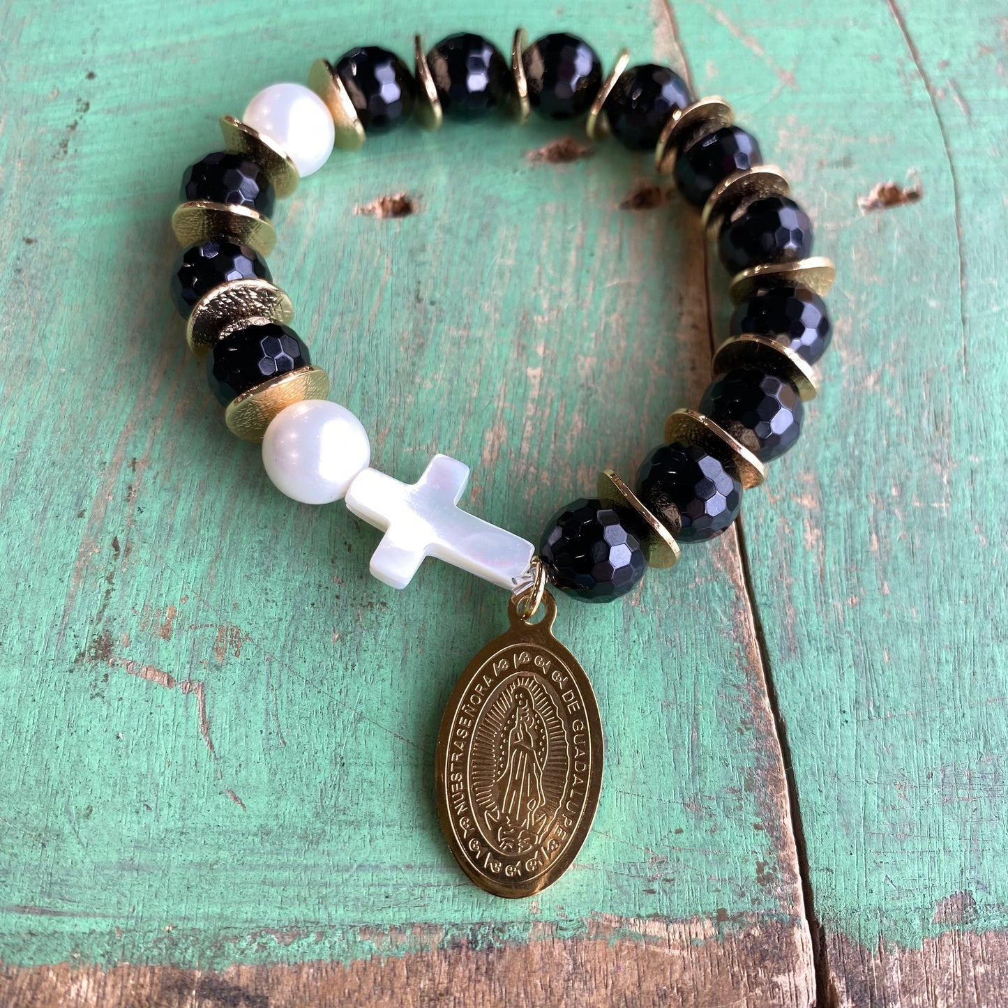Mother of Pearl Rosary Bracelet