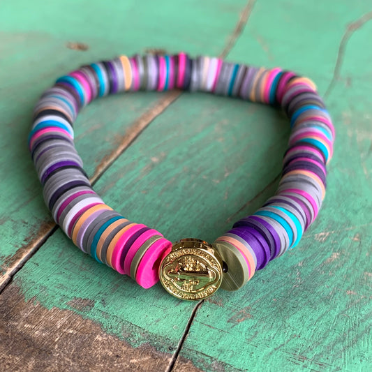 Colorful Heishi St Benedict Bracelet