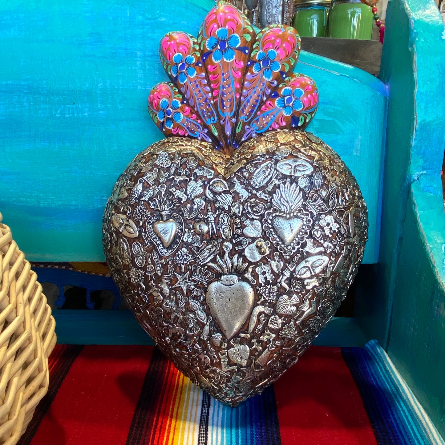 XL Flower Milagros Heart